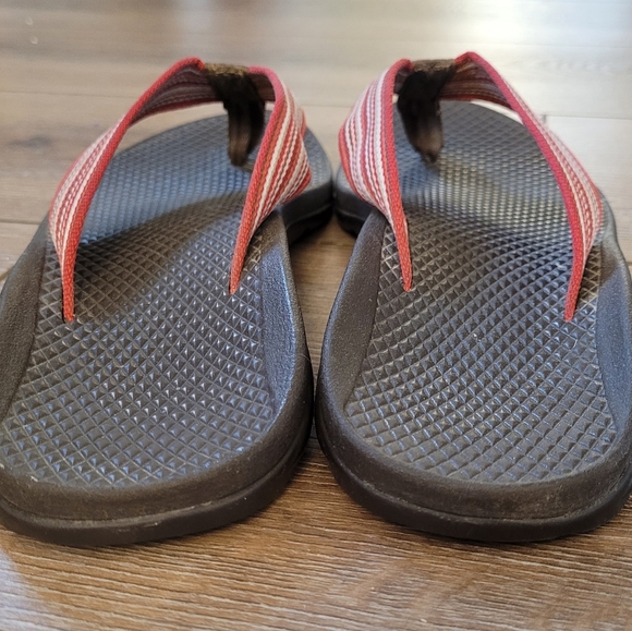 Chaco Thong Flip Flop Raspberry and Brown Colour Women Size 7 - Picture 3 of 5